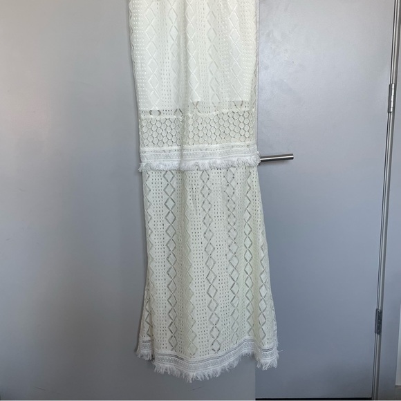 NWT Foxiedox White Lace Sheer Maxi Dress Size Small - Picture 5 of 5
